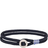 Pig & Hen - Rope Bracelets - navy | zilver Don Dino